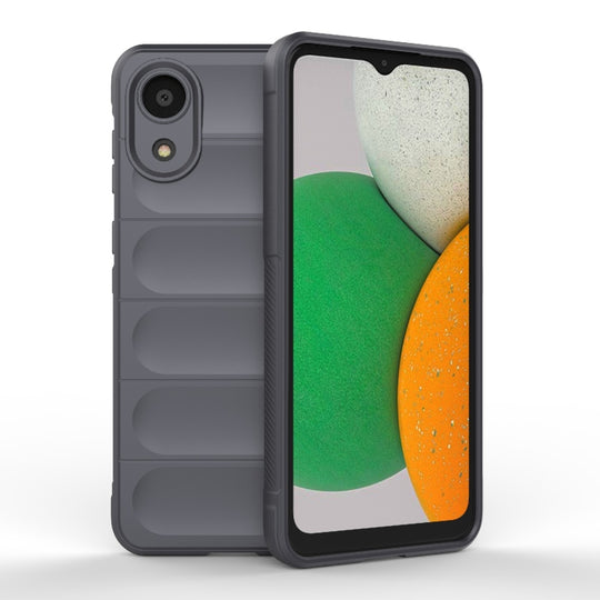 For Samsung Galaxy A03 Core 4G Magic Shield TPU + Flannel Phone Case(Dark Grey)