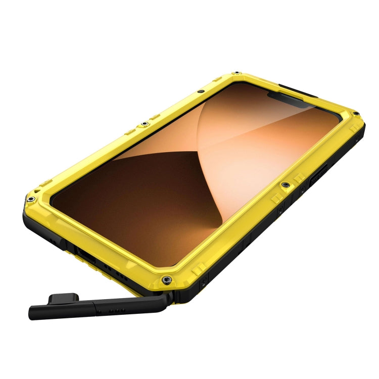 For iPhone 14 Pro RedPepper Wolf 360 Full Body Rugged Life Waterproof Phone Case(Yellow) - iPhone 14 Pro Cases by RedPepper | Online Shopping UK | buy2fix