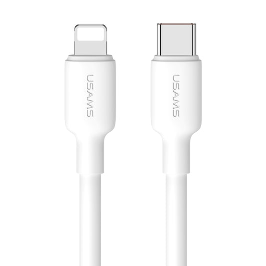 USAMS US-SJ610 U84 PD20W USB-C / Type-C to 8 Pin Charging Data Cable, Cable Length:1m(White) by USAMS