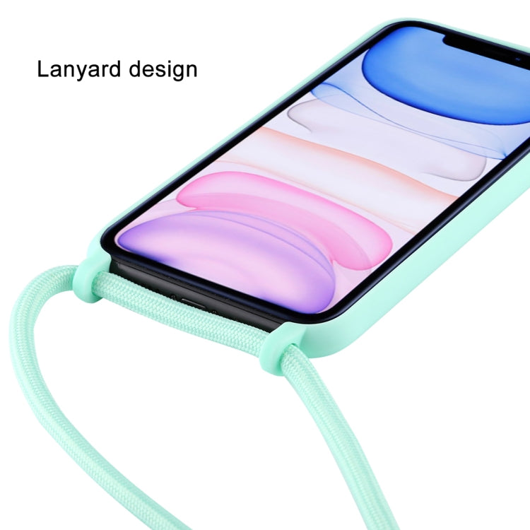 For iPhone 11 Candy Color TPU Protective Case with Lanyard(Black) - Apple Accessories by buy2fix | Online Shopping UK | buy2fix
