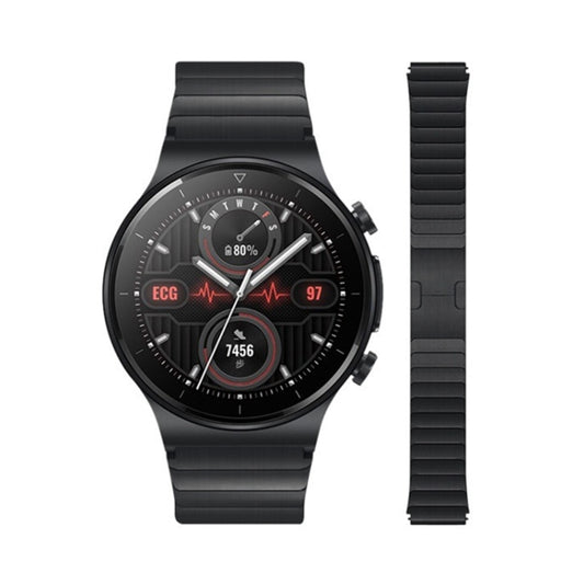 For Huawei Watch 3 / GT 3 Pro / GT 2 Universal Quick Release Titanium Steel Watch Band(Black) by buy2fix