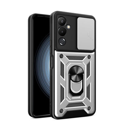 For Tecno Pova 4 Sliding Camera Cover Design Phone Case(Silver) by buy2fix