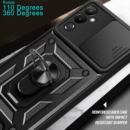 For Tecno Pova 4 Sliding Camera Cover Design Phone Case(Silver) by buy2fix
