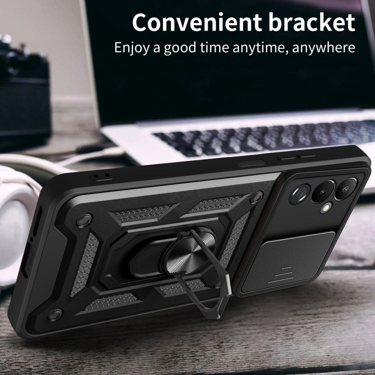 For Tecno Pova 4 Sliding Camera Cover Design Phone Case(Silver) by buy2fix