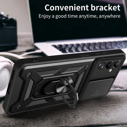 For Tecno Pova 4 Sliding Camera Cover Design Phone Case(Silver) by buy2fix