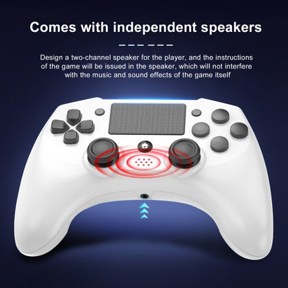 398 Bluetooth 5.0 Wireless Game Controller for PS4 / PC / Android(White) - Gamepads by buy2fix | Online Shopping UK | buy2fix