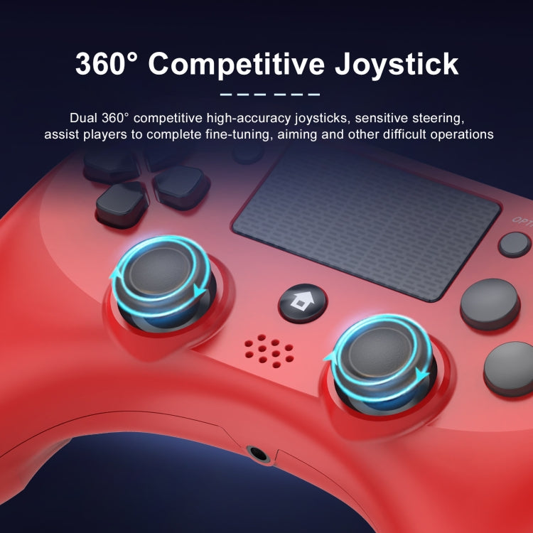 398 Bluetooth 5.0 Wireless Game Controller for PS4 / PC / Android(Red) - Gamepads by buy2fix | Online Shopping UK | buy2fix