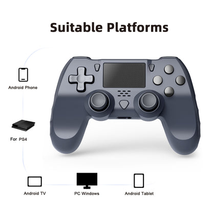 898 Bluetooth 5.0 Wireless Game Controller for PS4 / PC / Android(Grey) - Gamepads by buy2fix | Online Shopping UK | buy2fix