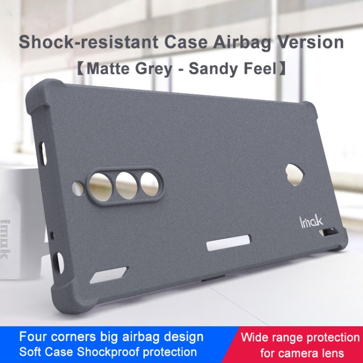 For ZTE nubia Red Magic 8 Pro 5G imak Shockproof Airbag TPU Phone Case(Matte Grey) - ZTE Cases by imak | Online Shopping UK | buy2fix