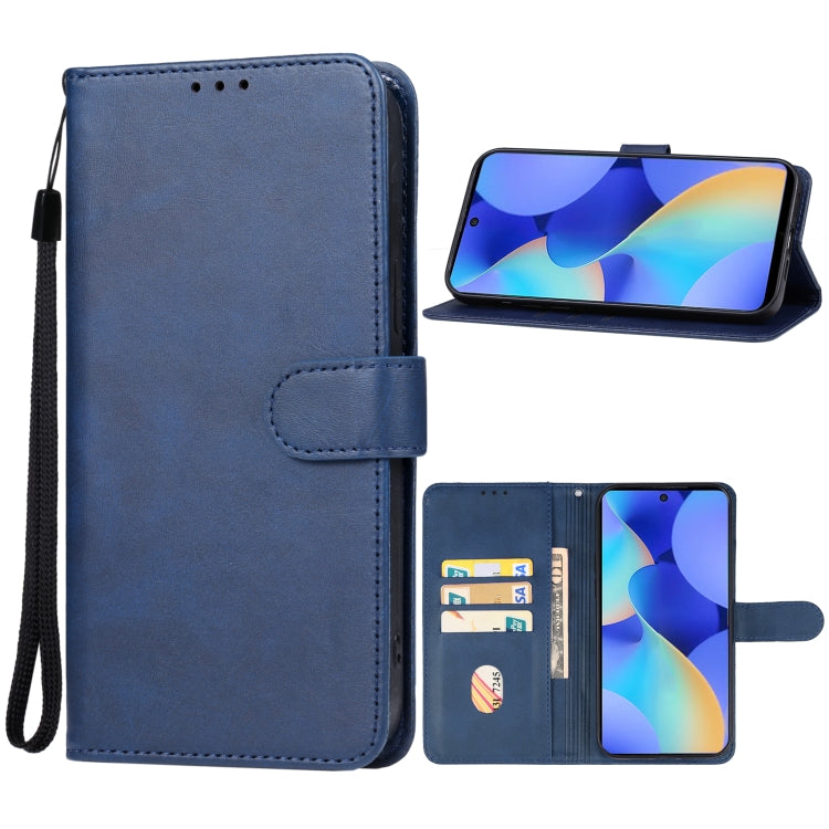 For Tecno Spark 10 Pro Leather Phone Case(Blue) - Tecno Cases by buy2fix | Online Shopping UK | buy2fix