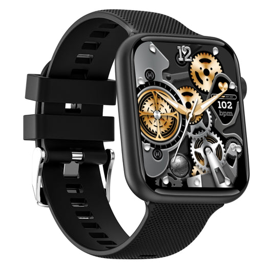 HT15 1.85 inch Silicone Band IP67 Waterproof Smart Watch, Support Bluetooth Calling / Sleep Monitoring(Black) by buy2fix