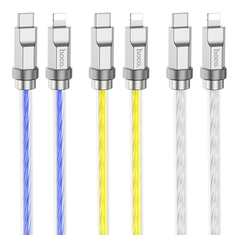 hoco U113 PD 20W USB-C/Type-C to 8 Pin Silicone Data Cable, Length: 1m(Gold) - 2 in 1 Cable by hoco | Online Shopping UK | buy2fix