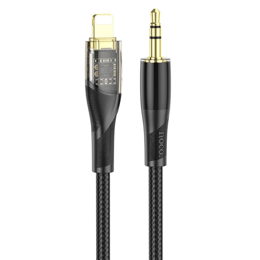 hoco UPA25 Transparent Exploration Version 8 Pin Digital Audio Conversion Cable, Length: 1m(Black) - Video & Audio Cable by hoco | Online Shopping UK | buy2fix