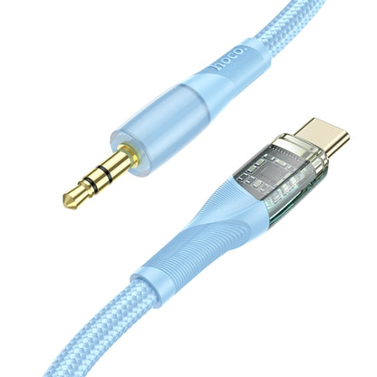 hoco UPA25 Transparent Exploration Version USB-C/Type-C Digital Audio Conversion Cable, Length: 1m(Blue) -  by hoco | Online Shopping UK | buy2fix