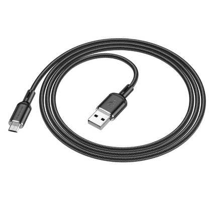 Borofone BX90 USB to Micro USB Cyber 2.4A Charging Data Cable, Length:1m(Black) -  by Borofone | Online Shopping UK | buy2fix