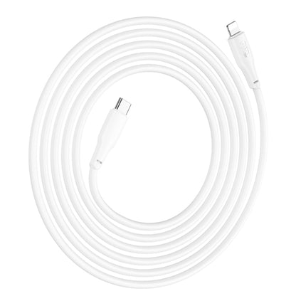 hoco X93 PD 20W USB-C/Type-C to 8 Pin Data Cable, Length:2m(White) - 2 in 1 Cable by hoco | Online Shopping UK | buy2fix