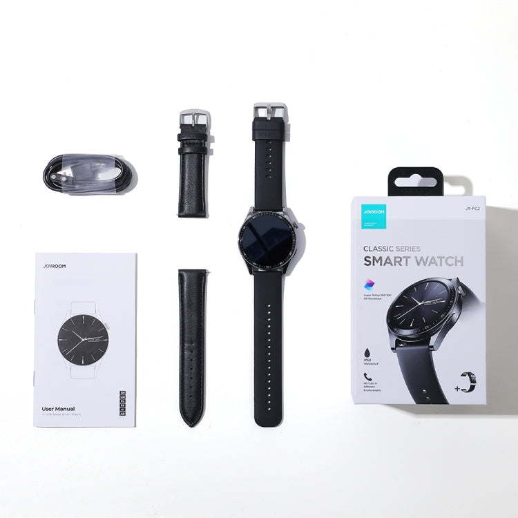 JOYROOM JR-FC2 Classic Series 1.32 inch Screen Smart Watch IP68 Waterproof Support Bluethooth Call(Black) - Smart Wear by JOYROOM | Online Shopping UK | buy2fix