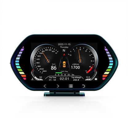 F12 4.5-inch Multi-function HD OBD LCD Instrument Car GPS Slope Meter HUD Head-up Display - In Car by buy2fix | Online Shopping UK | buy2fix