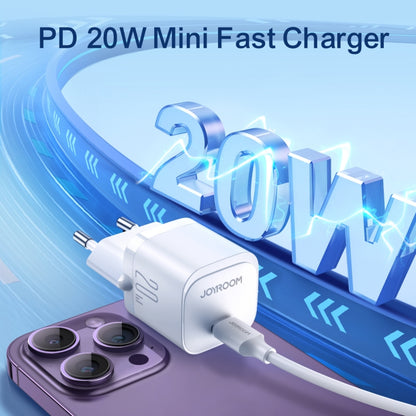 JOYROOM JR-TCF02 PD Type-C 20W Mini Charger, Plug:EU Plug(White) - USB Charger by JOYROOM | Online Shopping UK | buy2fix