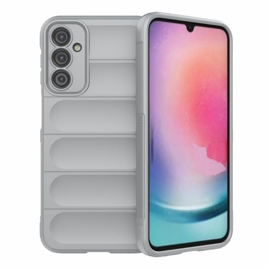 For Samsung Galaxy A24 5G / A24 4G Magic Shield TPU + Flannel Phone Case(Grey)