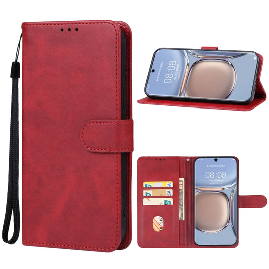 For Huawei P60 Pro Leather Phone Case(Red) - Huawei Cases by buy2fix | Online Shopping UK | buy2fix