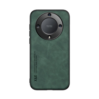 For Honor X9a Lamba Skin Feel Magnetic Leather Phone Case(Green) - Honor Cases by buy2fix | Online Shopping UK | buy2fix