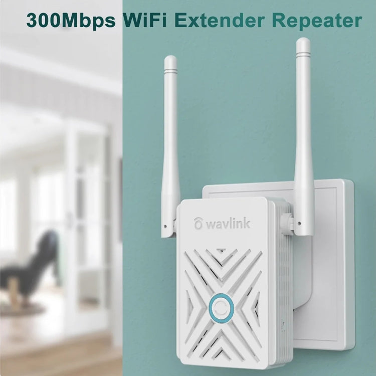 Wavlink WN578W2 300Mbps 2.4GHz WiFi Extender Repeater Home Wireless Signal Amplifier(US Plug) - Broadband Amplifiers by WAVLINK | Online Shopping UK | buy2fix