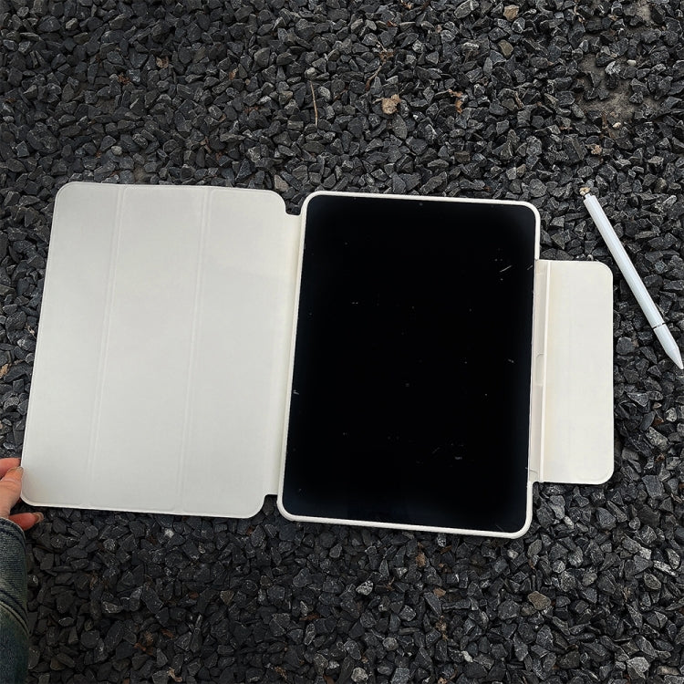 Pen Slot Magnetic Painted Detachable Tablet Leather Case For iPad Air 11 2024 / iPad Air 2022 / 2020 10.9 / Pro 11(Heart) by buy2fix