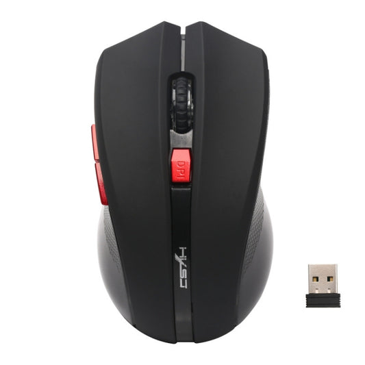 HXSJ X50 2.4G 6 Keys 1600DPI Three-speed Adjustable Wireless Mouse(Black) by HXSJ