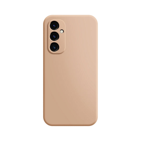 Pour Samsung Galaxy A14 5G Étui de téléphone en silicone liquide imitation (abricot)