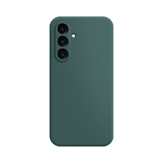 Pour Samsung Galaxy A54 5G Étui de téléphone en silicone liquide imitation (vert foncé)