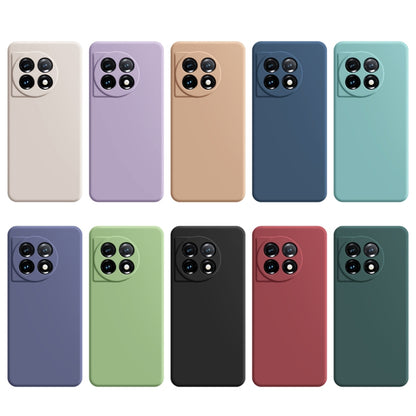 For OnePlus 11 Imitation Liquid Silicone Phone Case(Apricot) - OnePlus Cases by buy2fix | Online Shopping UK | buy2fix