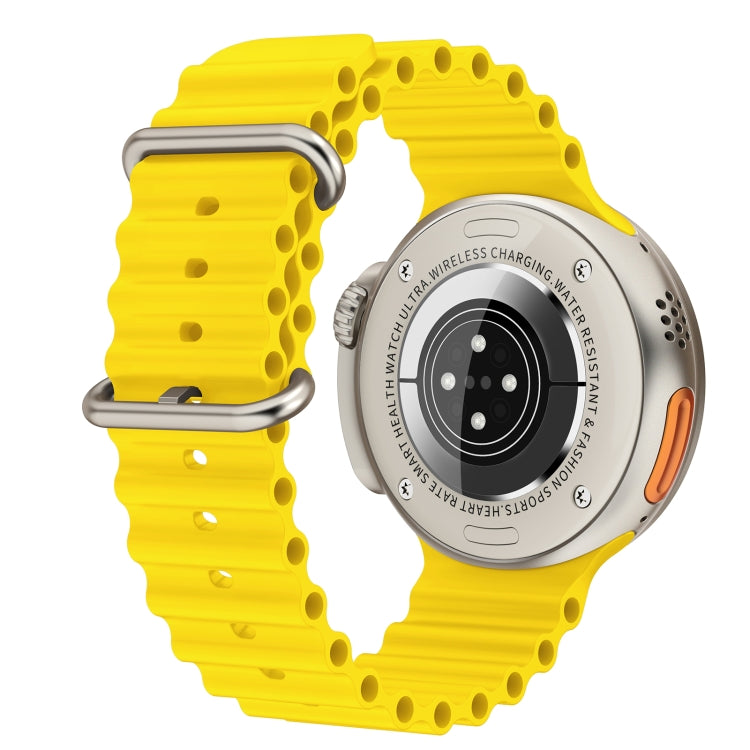 K9 Ultra Pro 1.39 inch Silicone Band IP67 Waterproof Smart Watch Support Bluetooth Call / NFC(Yellow) by buy2fix