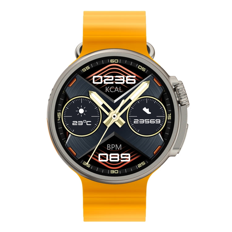 K9 Ultra Pro 1.39 inch Silicone Band IP67 Waterproof Smart Watch Support Bluetooth Call / NFC(Orange) - Smart Wear by buy2fix | Online Shopping UK | buy2fix