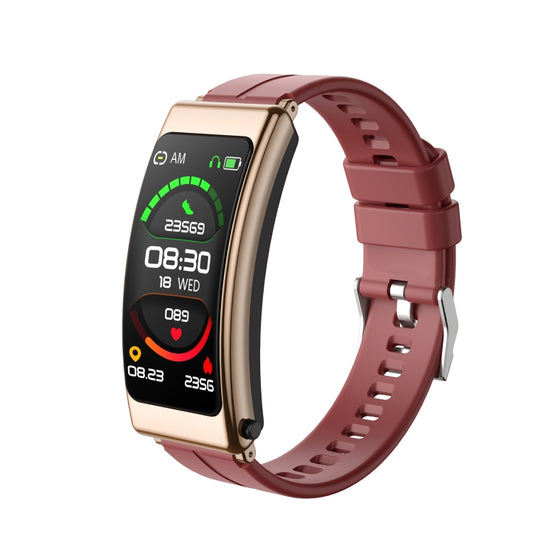 K13 1.14 inch Silicone Band Earphone Detachable Smart Watch Support Bluetooth Call(Red) by buy2fix