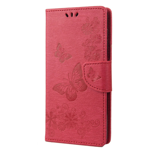For Xiaomi Redmi Note 12 5G Global / Poco X5 5G Butterfly Embossed Horizontal Flip Leather Phone Case(Red) by buy2fix