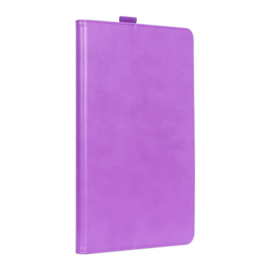 For Lenovo Tab P11 Pro Gen2 11.2 2022 TB132/138 Embossed Front Stand Leather Smart Tablet Case(Purple) by buy2fix