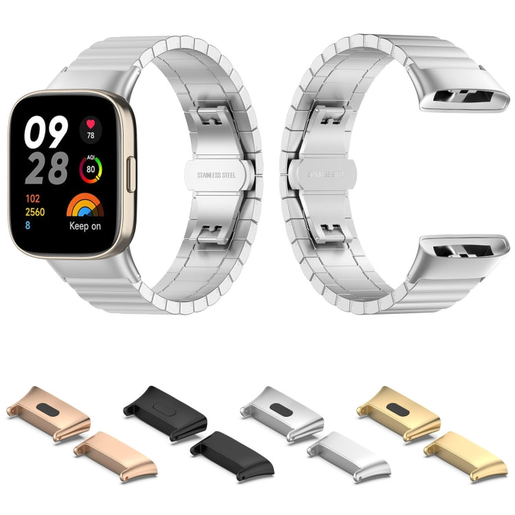 For Xiaomi Redmi Watch 3 / Mi Watch Lite 3 1 Pair Metal Watch Band Connector(Black) - Repair & Spare Parts by buy2fix | Online Shopping UK | buy2fix