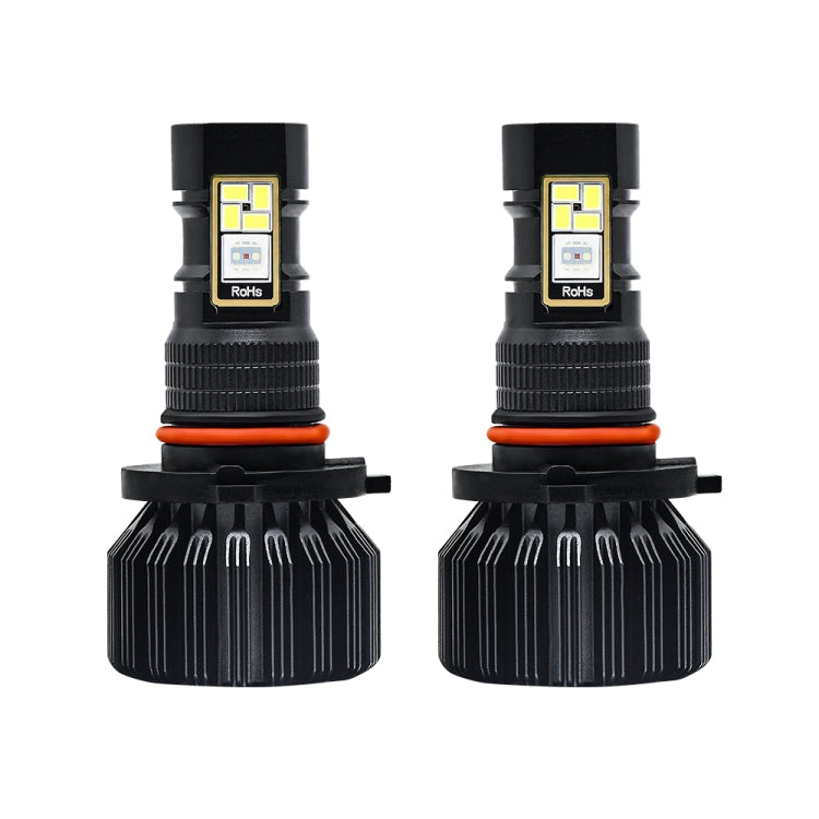 EV23 1 Pair 9005 HB3 60W / 15000LM / DC 9-16V IP68 Waterproof Car RGB Fog Light - In Car by buy2fix | Online Shopping UK | buy2fix