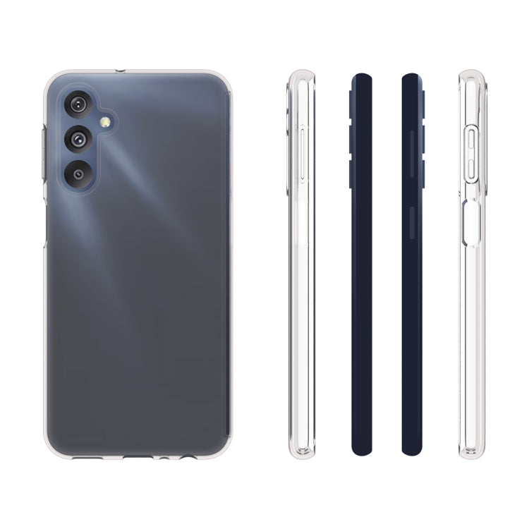 For Samsung Galaxy M34 5G Waterproof Texture TPU Phone Case(Transparent) by buy2fix