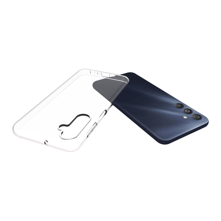 For Samsung Galaxy M34 5G Waterproof Texture TPU Phone Case(Transparent) by buy2fix