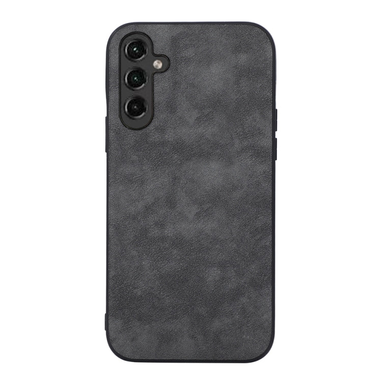 For Samsung Galaxy A24 4G Morocco Texture PU Phone Case(Black) by buy2fix