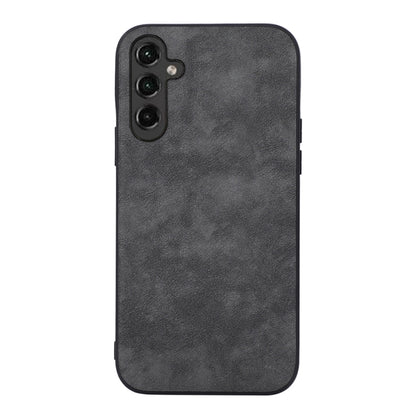 For Samsung Galaxy A24 4G Morocco Texture PU Phone Case(Black) by buy2fix