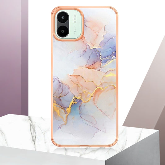 For Xiaomi Redmi A1 Electroplating IMD TPU Phone Case(White Marble) by buy2fix