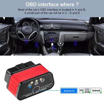 KONNWEI KW903 Bluetooth 5.0 OBD2 Car Fault Diagnostic Scan Tools Support IOS / Android(Black) - Code Readers & Scan Tools by KONNWEI | Online Shopping UK | buy2fix