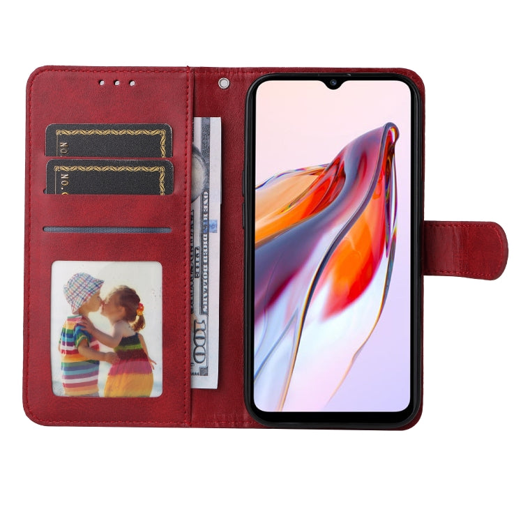 For Xiaomi Redmi 11A 4G/12C Classic Calf Texture Flip Leather Phone Case(Red) - Xiaomi Cases by buy2fix | Online Shopping UK | buy2fix