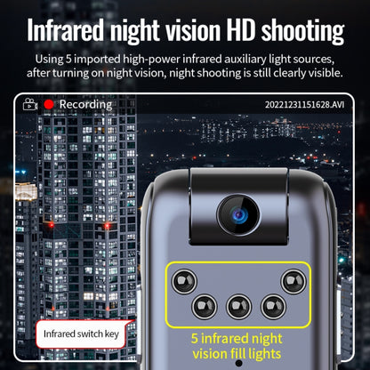 JNN V13 1080P Multifunctional Infrared Night Vision Recorder, Capacity:16GB(Black) - Security by JNN | Online Shopping UK | buy2fix