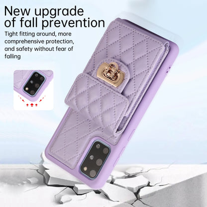 For Samsung Galaxy S20 Card Slot Leather Phone Case(Purple) by buy2fix