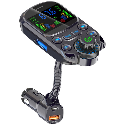 BC86 Colorful Screen Car Bluetooth 5.3 FM Transmitter MP3 Player - In Car by buy2fix | Online Shopping UK | buy2fix