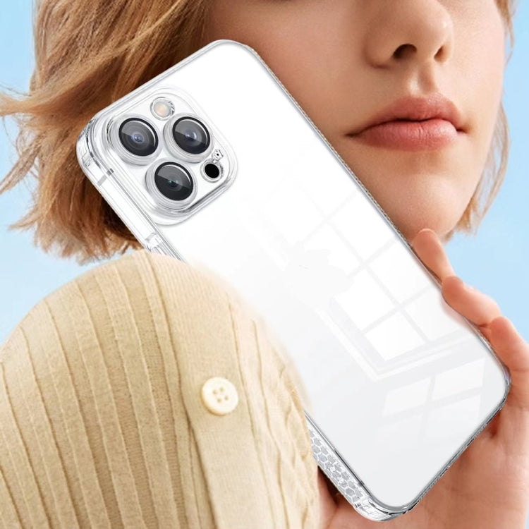 For iPhone 12 Pro Straight Edge Shockproof Anti-skid TPU Phone Case(Blue) by buy2fix